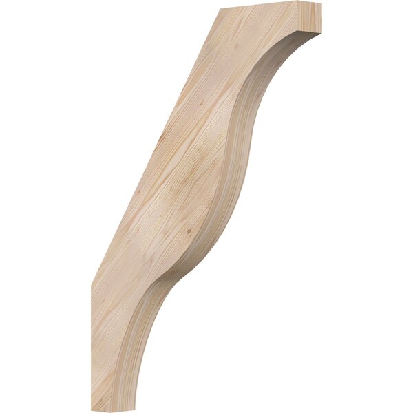 Ekena Millwork 3 1/2"W x 26"D x 38"H Funston Smooth Knee Brace, Douglas Fir BRC04X26X38FST00SDF - main